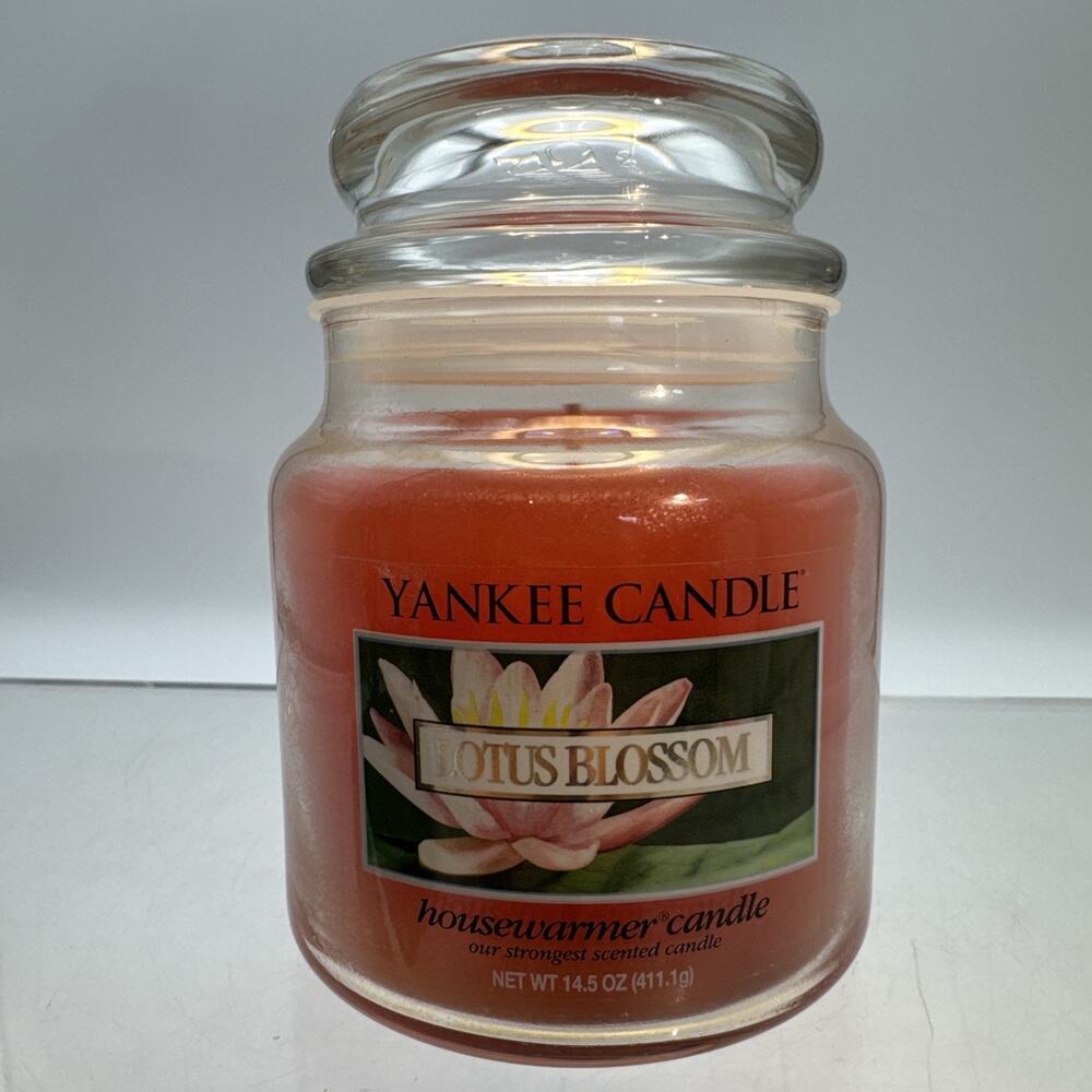 Yankee Candle Lotus Blossom 14.5 oz Medium Jar Single Wick Fragrant New
